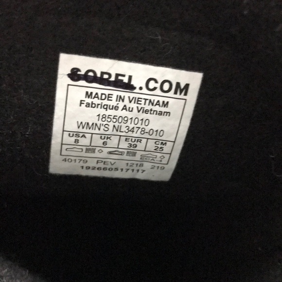 NWT Sorel 1964 CVS boot black size 6 or 8 Warm - Picture 8 of 16